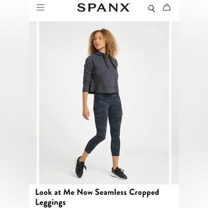 NWT Spanx Black Camo Leggings